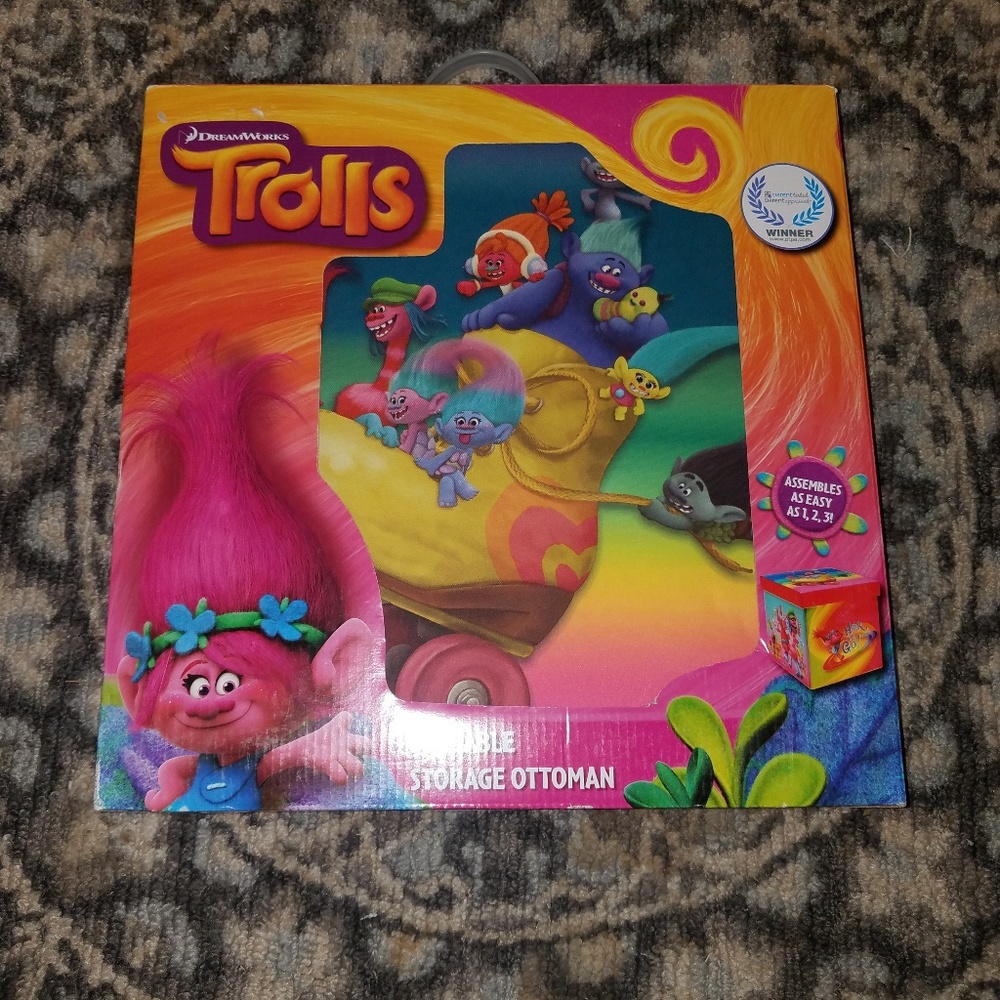 Trolls foldable storage Ottoman